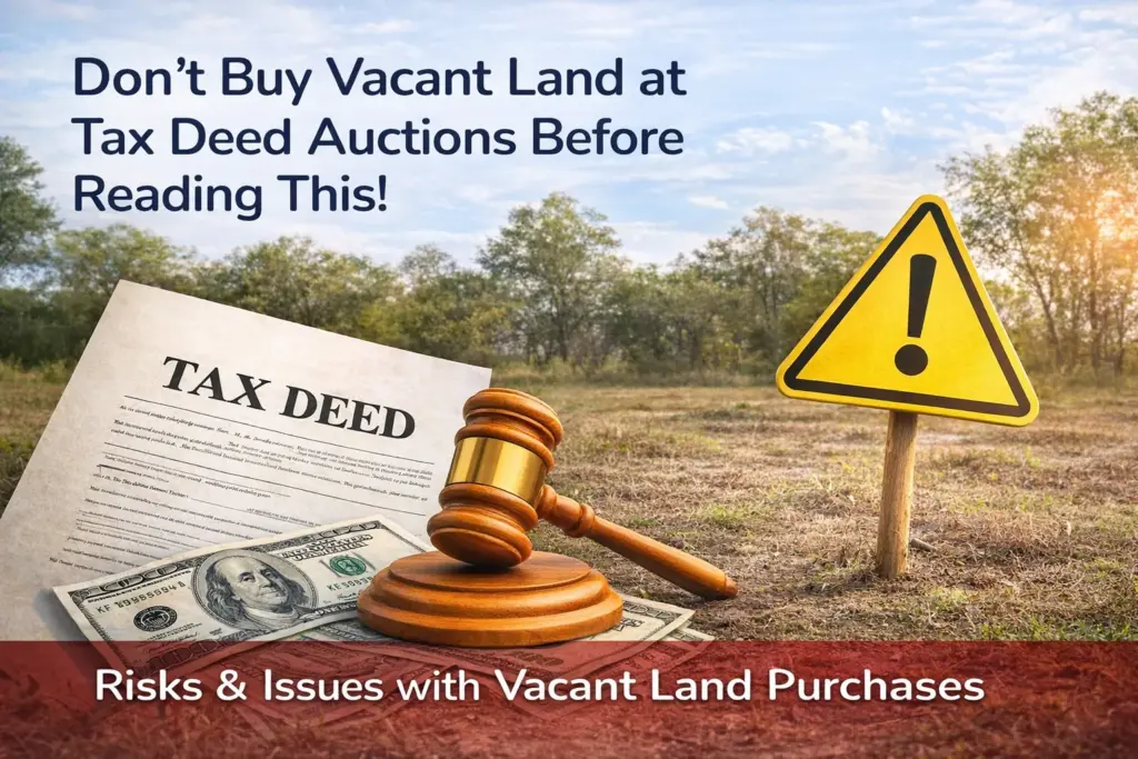 Don’t Buy Vacant Land at Tax Deed Auction Before Reading This!