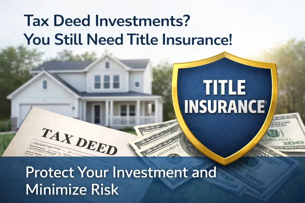 Holding your tax deed investments? You still need title insurance!